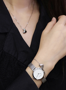 CalvinKlein316L精钢镀金爱心块