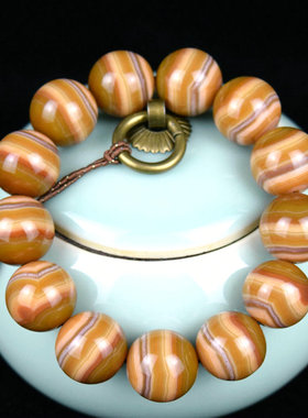 天然战国红玛瑙精品同料佛珠手串