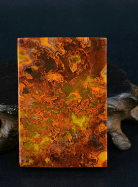 无事方牌项链挂件宣化战国红玛瑙