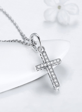 法国chrry koops925银满钻项链女欧美ins吊坠时尚