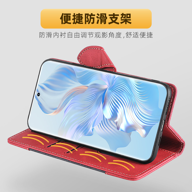 适用于小米POCOX5手机壳翻盖X5Pro全包镜头pocoF5双面F5pro防摔POCOX6商务X6PRO皮套5G男女款X6NEO磁吸M6PRO - 图2