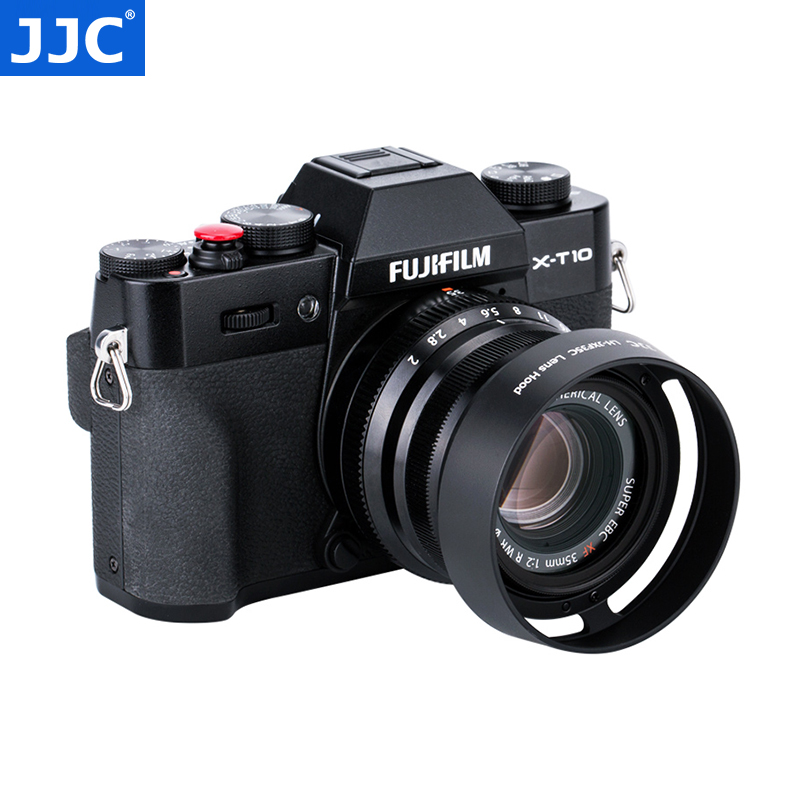 JJC适用富士遮光罩XF 23mm F2遮光罩XF 35mm f/2 R WR龙镜头XC 35mm F2富士XT4 XH2 XS10 XT30 XT5配件金属-图1