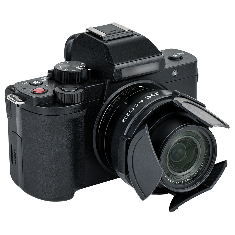 JJC 适用松下12-32mm自动镜头盖LUMIX GF9 GX85 GF8 GF10 G100 G110饼干镜头相机 配件 - 图1