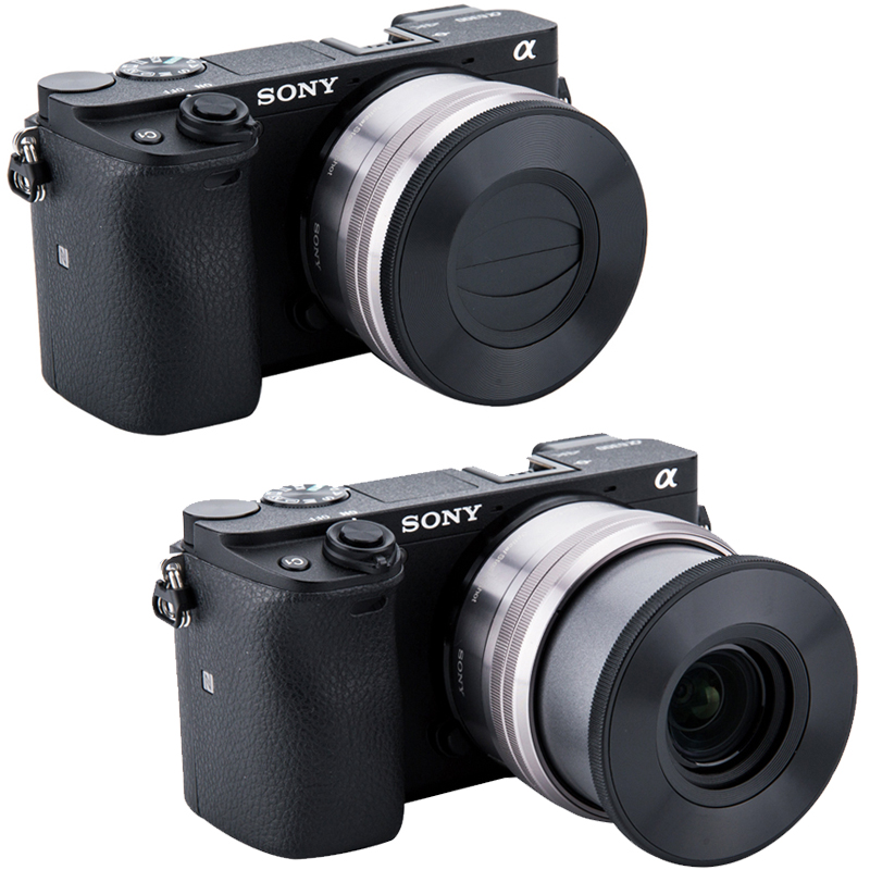 JJC 适用于索尼16-50mm微单40.5mm自动镜头盖 SONY相机A6700 a6000  a6500 A6300 A6400 A6100配件 - 图3