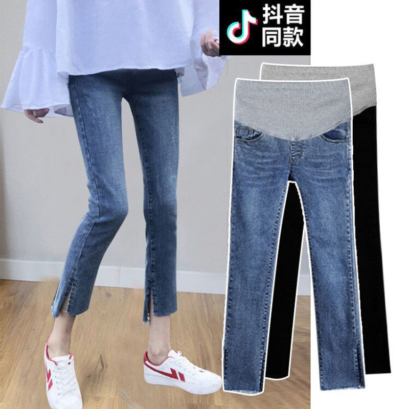 外穿春秋款时尚潮妈直筒孕妇裤子 熠饰母婴孕妇打底裤