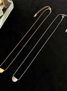 简约时尚金色豆豆项链