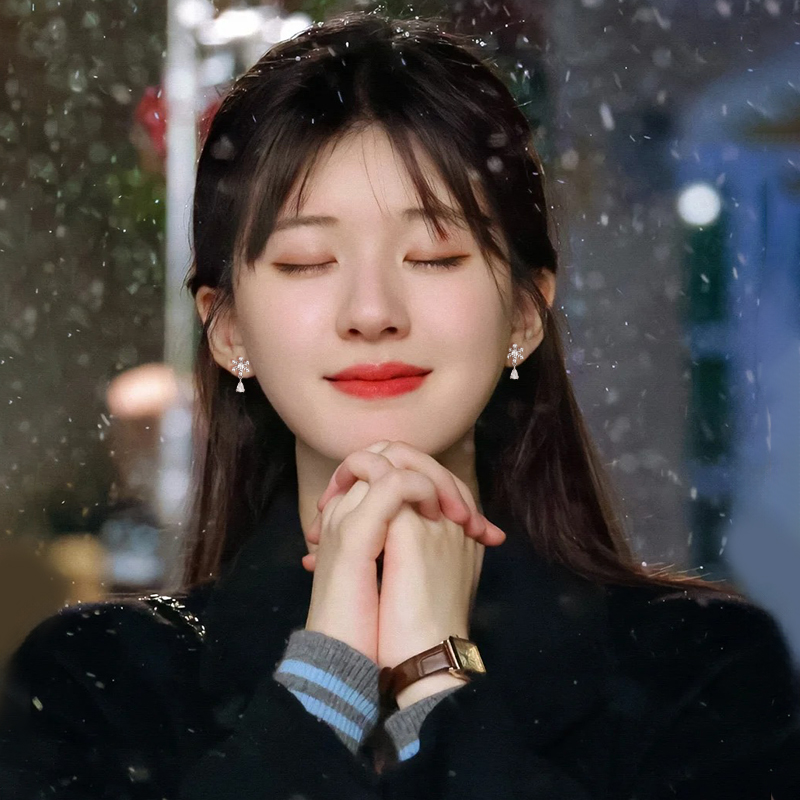 雪花蚊香盘耳夹无耳洞女新款高级感轻奢小众秋冬绝美独特气质耳饰 - 图2