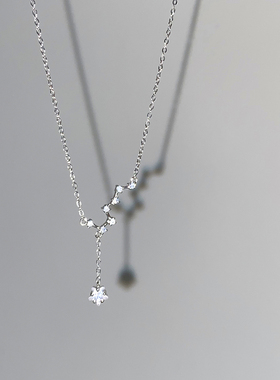 银色北斗星项链女2025新款