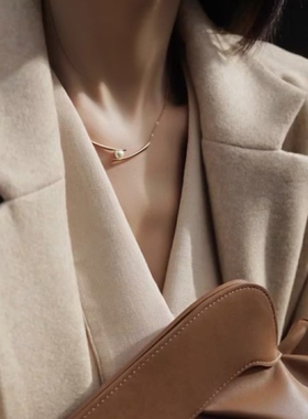 珍珠款项链女简约大气2024新款潮