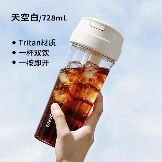 Fuguang new portable tritan straw drinking cup