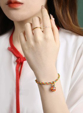 禅意阁五彩绳端午节手工编织手链