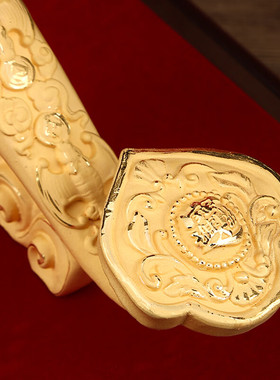 万事如意沙金如意摆件工艺品