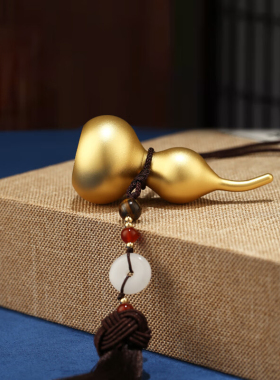 镀金铜葫芦挂件汽车钥匙扣