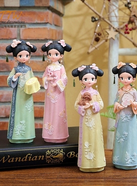 宫廷汉服风琴棋书画公仔闺蜜古风