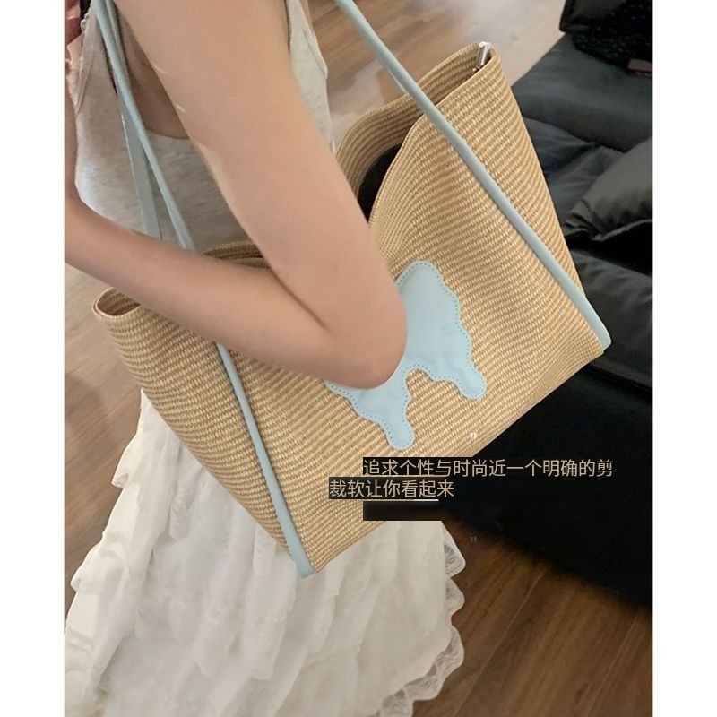 A韩国chic纯色抽绳可爱褶皱百搭单肩包女ins通勤时尚拉链斜挎包_子非鱼原创自制_箱包皮具/热销女包/男包-第3张图片-提都小院