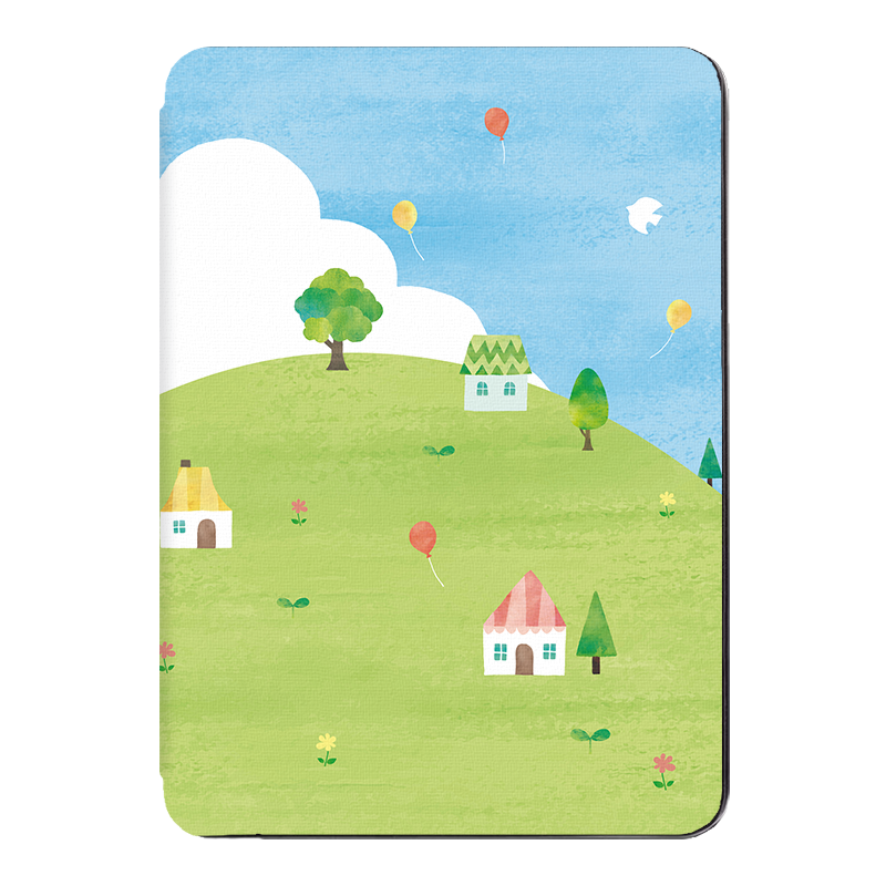 适用kindle保护套paperwhite3/4/5咪咕colorsoft壳KPW6青春版2024入门款KPW4套558磁吸休眠可爱风童话屋插画 - 图3