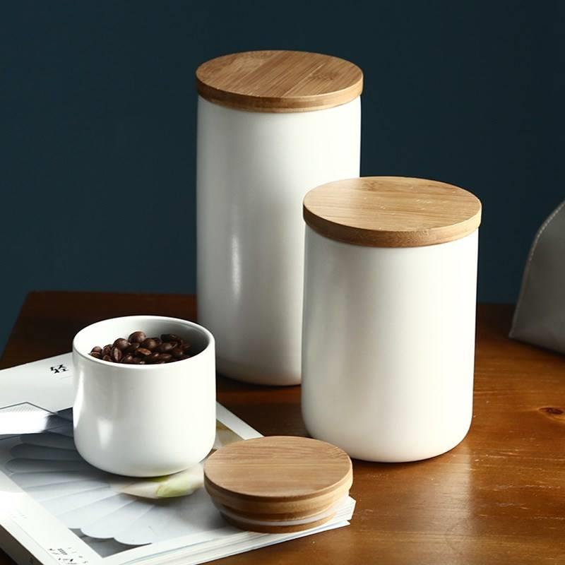 Ceramic sealed jar food coffee bean powder storage tea sto - 图0