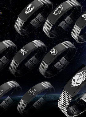 光晕5/halo光环周边手镯 游戏周边配饰手环 钛钢饰品手链