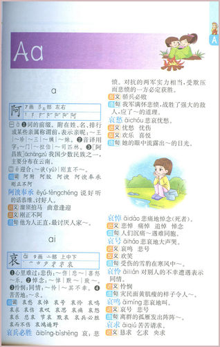彩色版小学生笔顺笔画部首结构同义词近义词反义词组词造句成语多音多义字词典说词解字品牌辞书华语教学出版社_虎窝淘