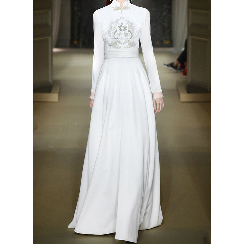 女巫和骑士国风精致刺绣改良连衣裙 女巫和骑士连衣裙