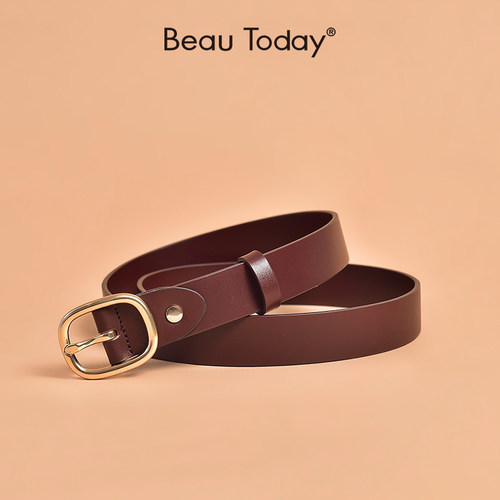 【清仓款】BeauToday牛皮革皮带复古腰带休闲牛仔裤腰带搭配腰带 - 图0