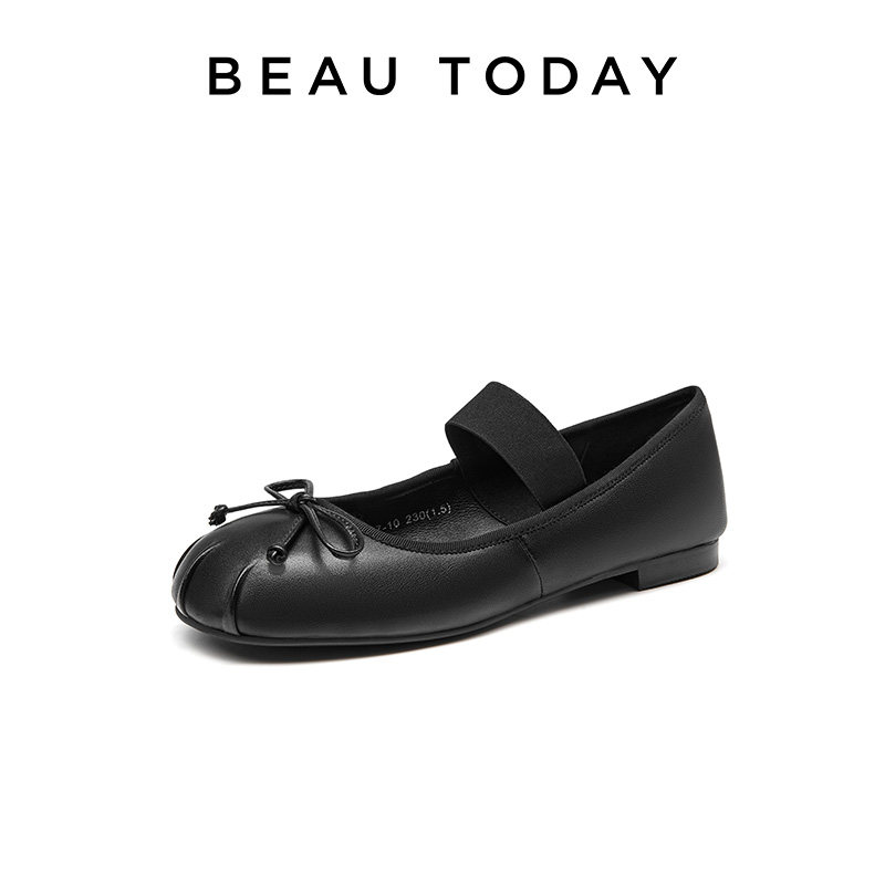 【清仓款】BeauToday玛丽珍鞋女款春季平底芭蕾鞋浅口女士单鞋子,淘宝优惠券,粉丝福利购,淘宝优惠卷
