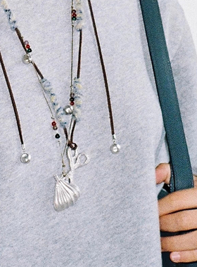 剪刀麂皮项链2026新款百搭