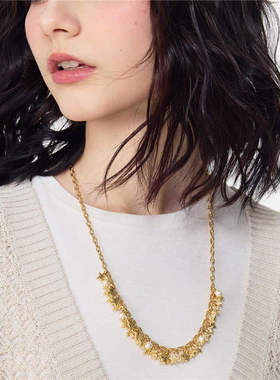 tokokkino 2025年新款满天星项链串珠珍珠项链百搭小众个性锁骨链