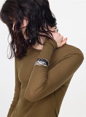 tokokkino 2025年新款小众设计鹿眼黑檀木手环潮流手镯M星店