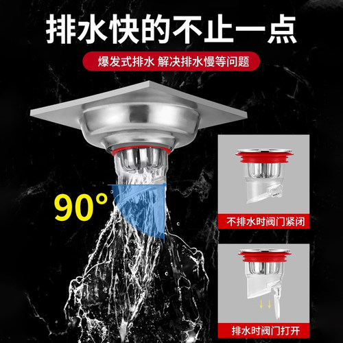 地漏防臭器卫生间下水道防返味除臭 厕所防虫管硅胶盖内芯通用 - 图0