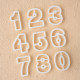 Number 0~8 fondant cutting mold embossed printing mold baking