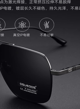 高端纯钛超轻太阳镜男司机镜