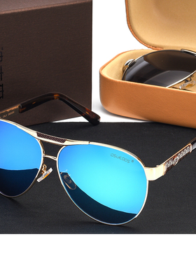 新款圆脸大框防紫外线偏光墨镜