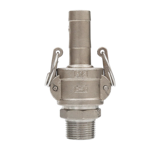 304不锈钢快速接头C型CF型316扳把式快接皮管软管快装卡扣式接头 - 图3