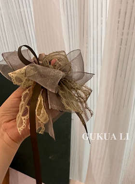 GUKUALI芭蕾风蝴蝶结发圈超仙
