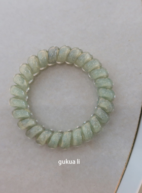 GUKUALI小清新渐变电话线发圈女简约扎头发皮筋头绳扎头发圈头饰