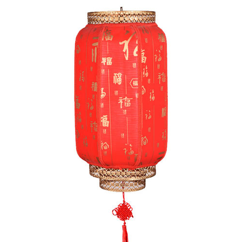 仿古羊皮灯笼户外防水中国风广告定制长宫灯中式挂饰开业红圆吊灯 - 图3