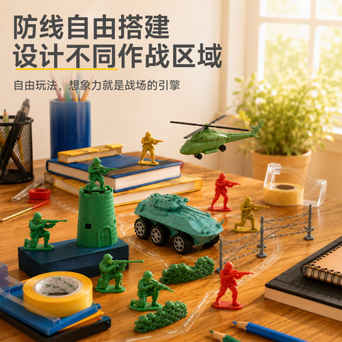 JEU旧义陆海空模型战略基地兵人套装小士兵坦克军事男孩生日礼物 - 图3
