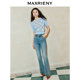 MAXRIENY sweet retro style vine rhinestone pullover sweater for women with high-end temperament and slim fit