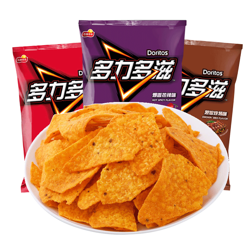 Doritos/多力多滋三角玉米片68g*5袋薯片膨化休闲解馋零食小吃 - 图3