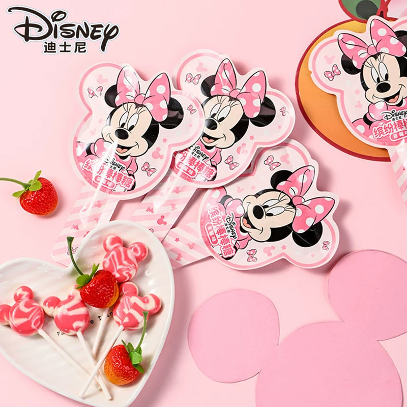 迪士尼缤纷棒棒糖果卡通米奇米妮草莓葡萄味硬糖喜糖伴手礼物零食,淘宝优惠券,粉丝福利购,淘宝优惠卷