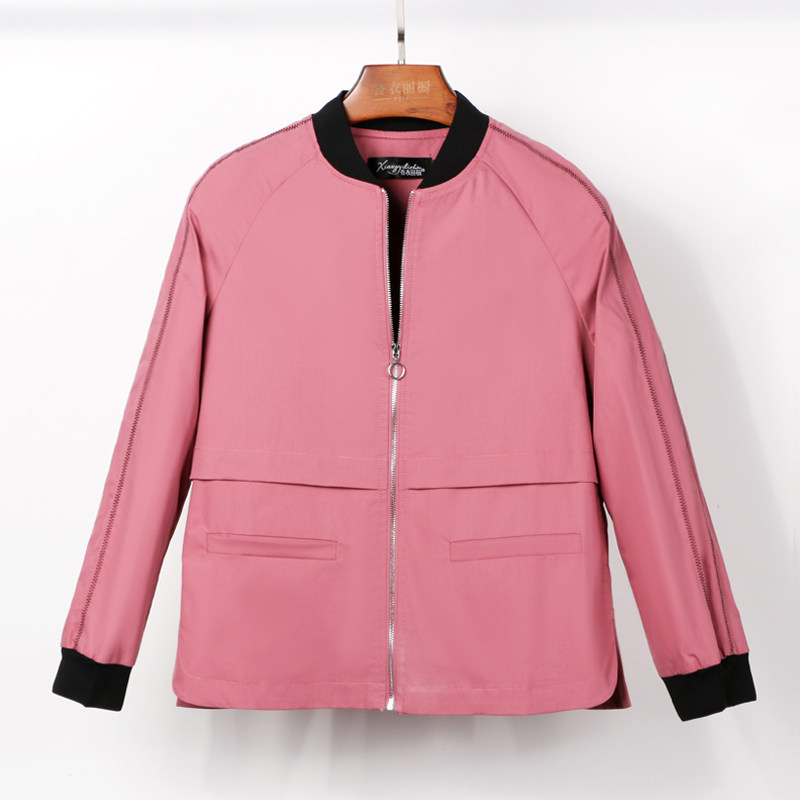 2020年秋季新款女装洋气螺纹袖口 香衣丽橱短外套