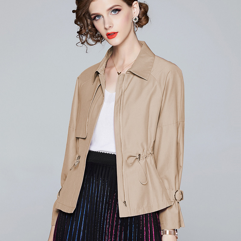 2022春秋新款女装休闲简约短外套 香衣丽橱短外套