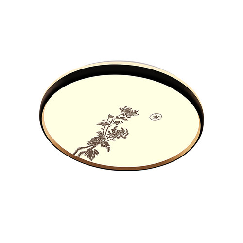 新中式led吸顶灯圆形卧室灯现代简约客厅灯房间走廊阳台过道灯具 - 图3