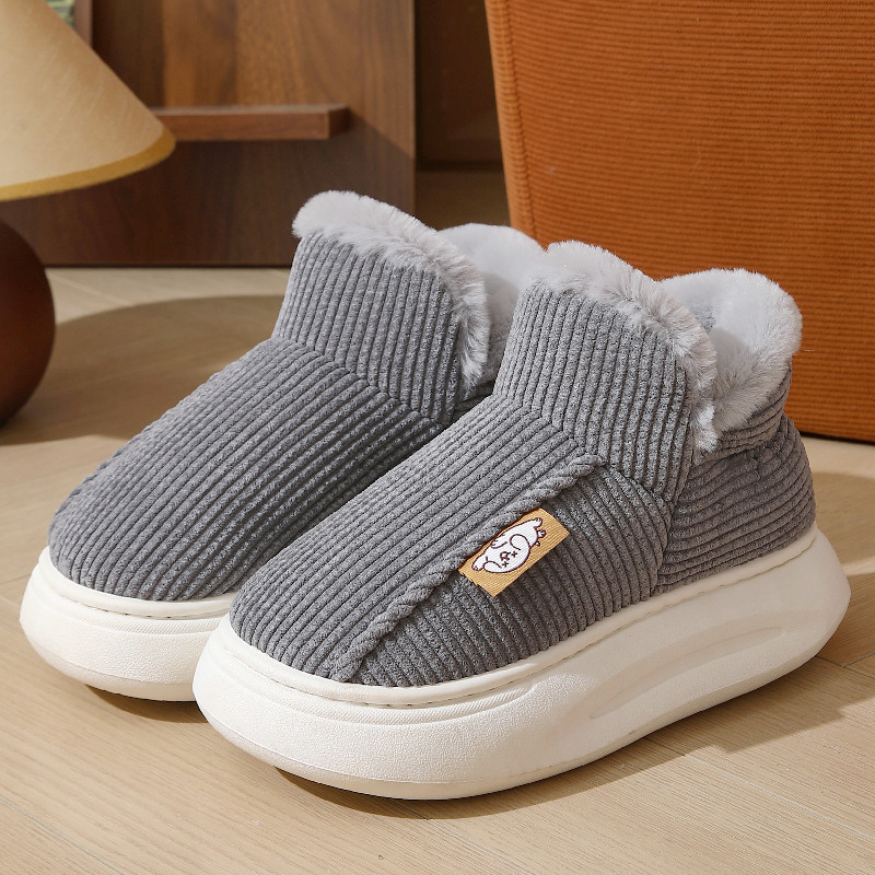棉拖鞋女冬包跟2025新款厚底防滑保暖外穿毛拖鞋家居室内棉鞋男士,淘宝优惠券,粉丝福利购,淘宝优惠卷