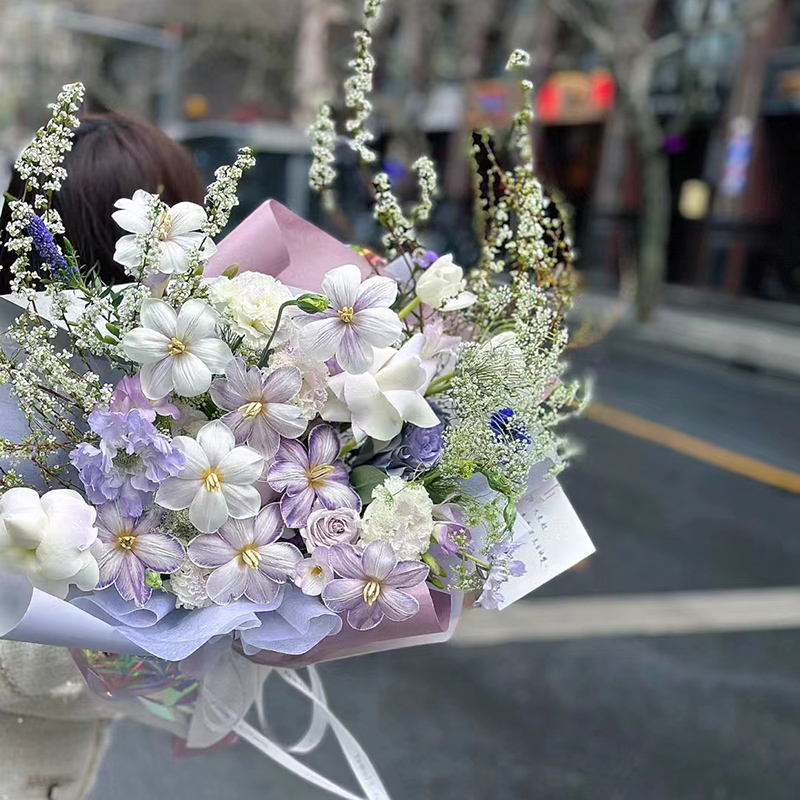 520情人节北京鲜花同城速递郁金香送女友闺蜜朋友妈妈生日纪念日