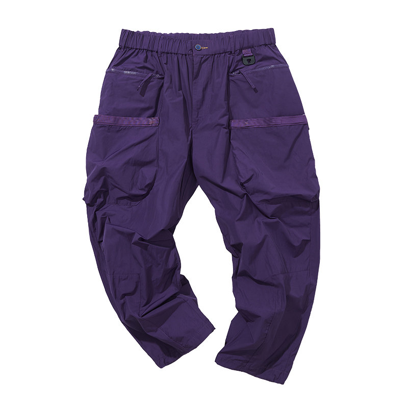 核爆炸美式街头嘻哈多袋男女潮牌紫色宽松直筒机能户外休闲长裤子,淘宝优惠券,粉丝福利购,淘宝优惠卷
