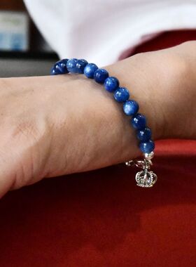 复古风纯银女士手串饰品水晶石