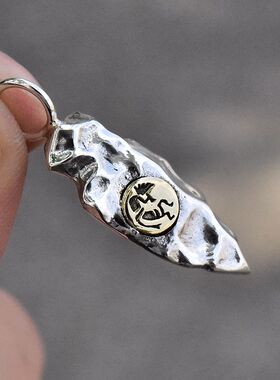 GV男女银铜混搭款石器时代箭头坠