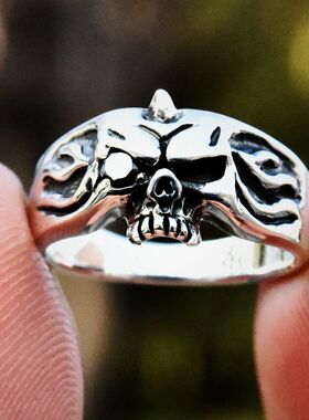 进口男女款925纯银镶钻独角兽戒